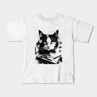 Cat Portrait: Viscount Whiskerfell: The Artisan's Muse Kids T-Shirt